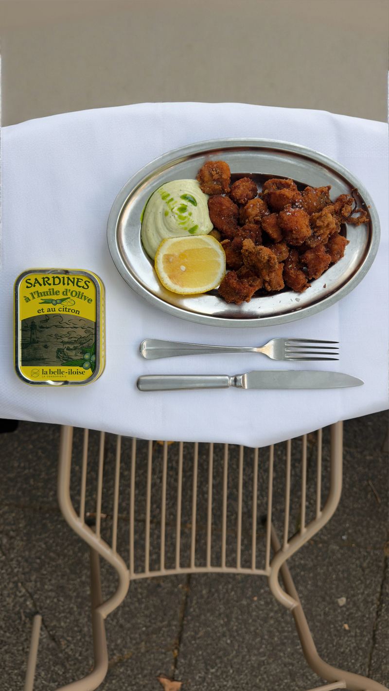 Kroketten auf Zinn