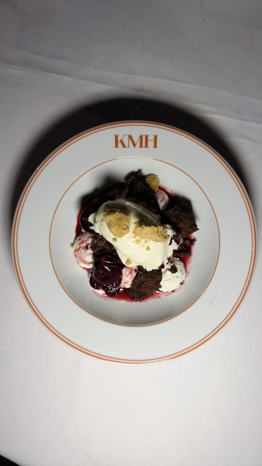 Dessert mit Eis